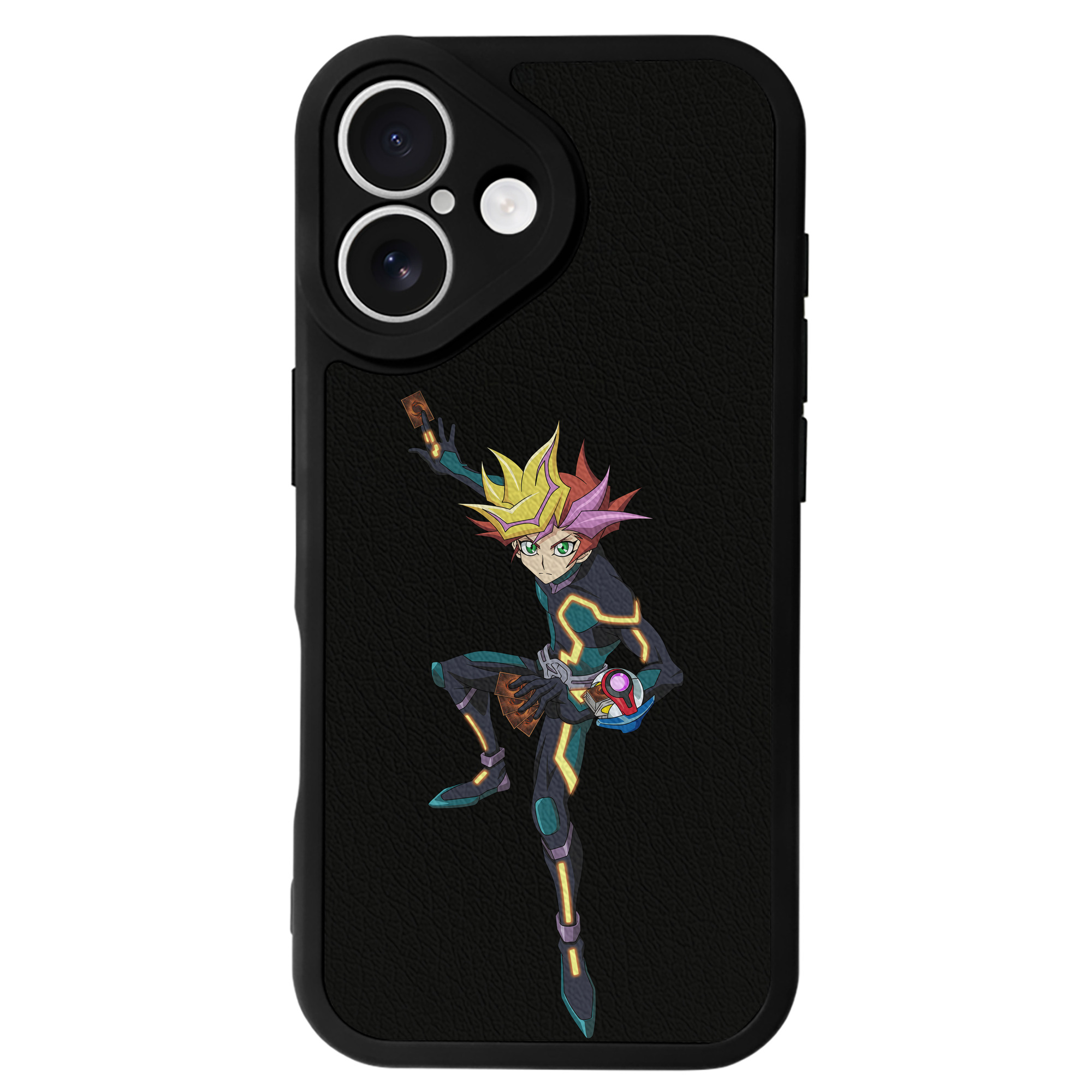 遊☆戯☆王 Yu-Gi-Oh! 【iPhone 16シリーズ対応】シリコンスマホケース（レザー調） 材質：シリコン